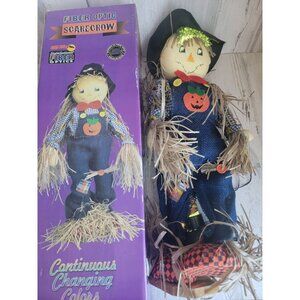 Vintage fiber optic scarecrow Halloween home decor